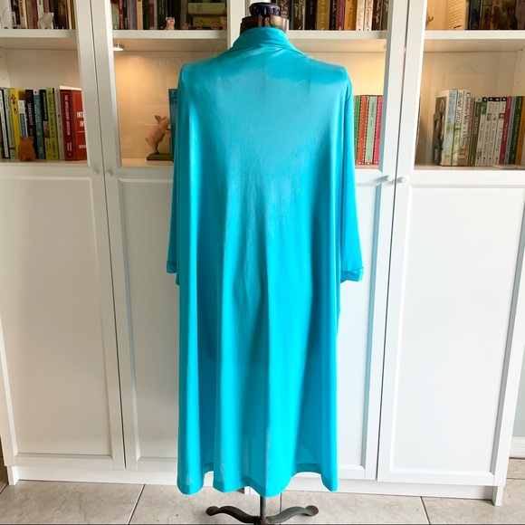 Vintage Vanity Fair Bright Blue Robe Housedress - Picture 3 of 15